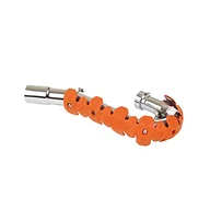 Części motocyklowe - POLISPORT 8483700002 - Uniwersalna osłona wydechowa do motocykli 4-suwowych 22cm łączy stal nierdzewną i lekki elastomer odporny na wysokie temperatury w kolorze pomarańczowym - miniaturka - grafika 1