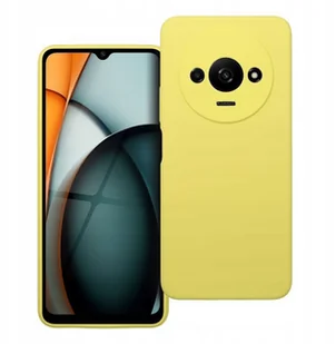 Futerał SILICONE 2mm do XIAOMI REDMI A3 4G żółty - Etui i futerały do telefonów - miniaturka - grafika 1