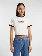 Koszulki i topy damskie - t-shirt donna dickies lewiston ringer dk0a4z8ic481 egret - miniaturka - grafika 1