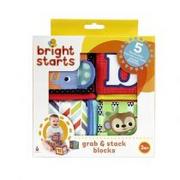 Klocki - Bright Starts Klocki edukacyjne miękkie Nowa - miniaturka - grafika 1