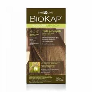 Bios Line S.P.A. BIOKAP NUTRICOLOR DELICATO+ farba do włosów w kolorze 8.03 jasny naturalny blond 140 ml 7067705 - Farby do włosów i szampony koloryzujące - miniaturka - grafika 1