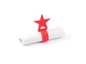 Dekoracja stołu - Serwetnik ze wzorem świątecznym - Gwiazda - 21 cm - 1 szt. - miniaturka - grafika 1