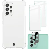 Etui i futerały do telefonów - Bizon Etui + 2x szkło + obiektyw Case Clear Galaxy A53 5G przezroczyste BCCGALA535GCL - miniaturka - grafika 1