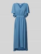 Sukienki - Długa sukienka z dekoltem w serek model ‘MIRAGE’ - miniaturka - grafika 1