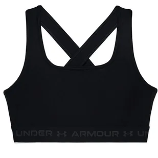 Biustonosz damski Under Armour Crossback Mid Bra-BLK M - Bielizna sportowa damska - miniaturka - grafika 1