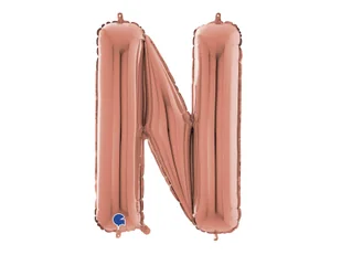 Balon foliowy litera N różowe złoto - 66 cm - 1 szt. - Balony i akcesoria Balon foliowy litera N różowe złoto - 66 cm - 1 szt. - Balony i akcesoria - miniaturka - grafika 1