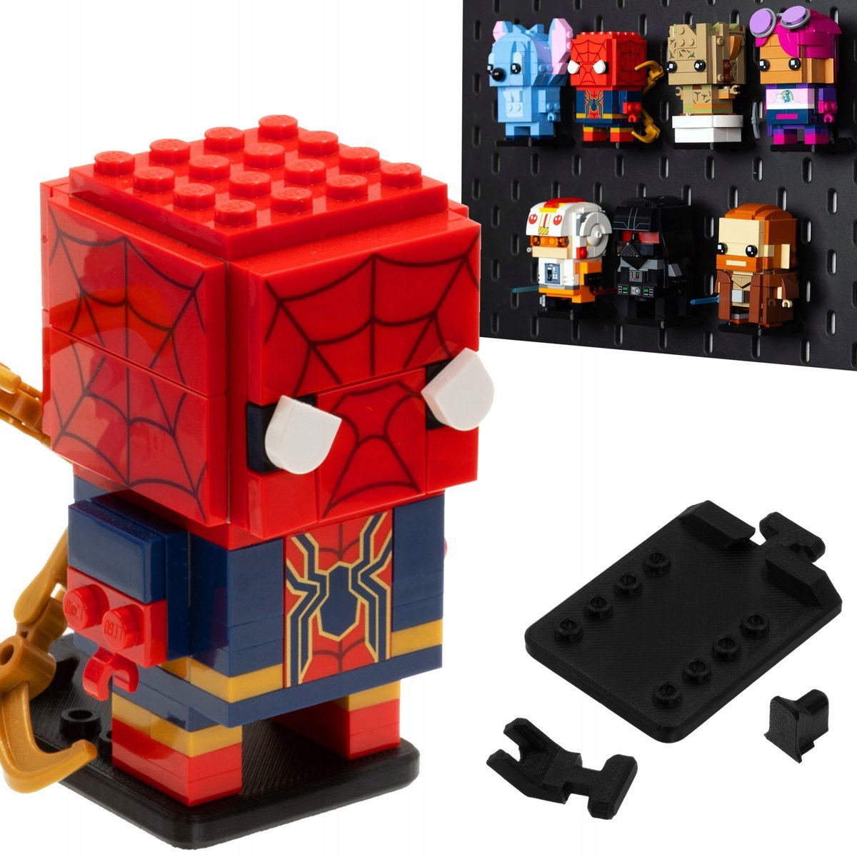 PODSTAWKA na LEGO figurkę BrickHeadz UCHWYT do tablicy IKEA SKADIS