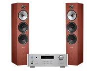 Zestawy stereo - Rotel RA-1592 MK II (srebrny) + 703 S2 (różany) - miniaturka - grafika 1