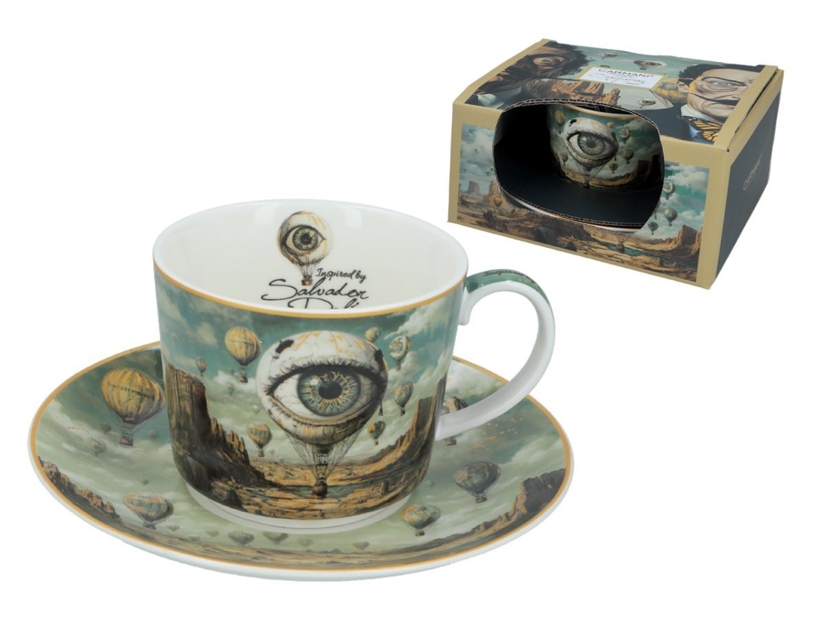 Filiżanka do herbaty ze spodkiem Dali oko Carmani