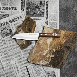 Kanetsune Shirogami #2/SS Nóż Mini Santoku 14 cm - Noże kuchenne - miniaturka - grafika 4