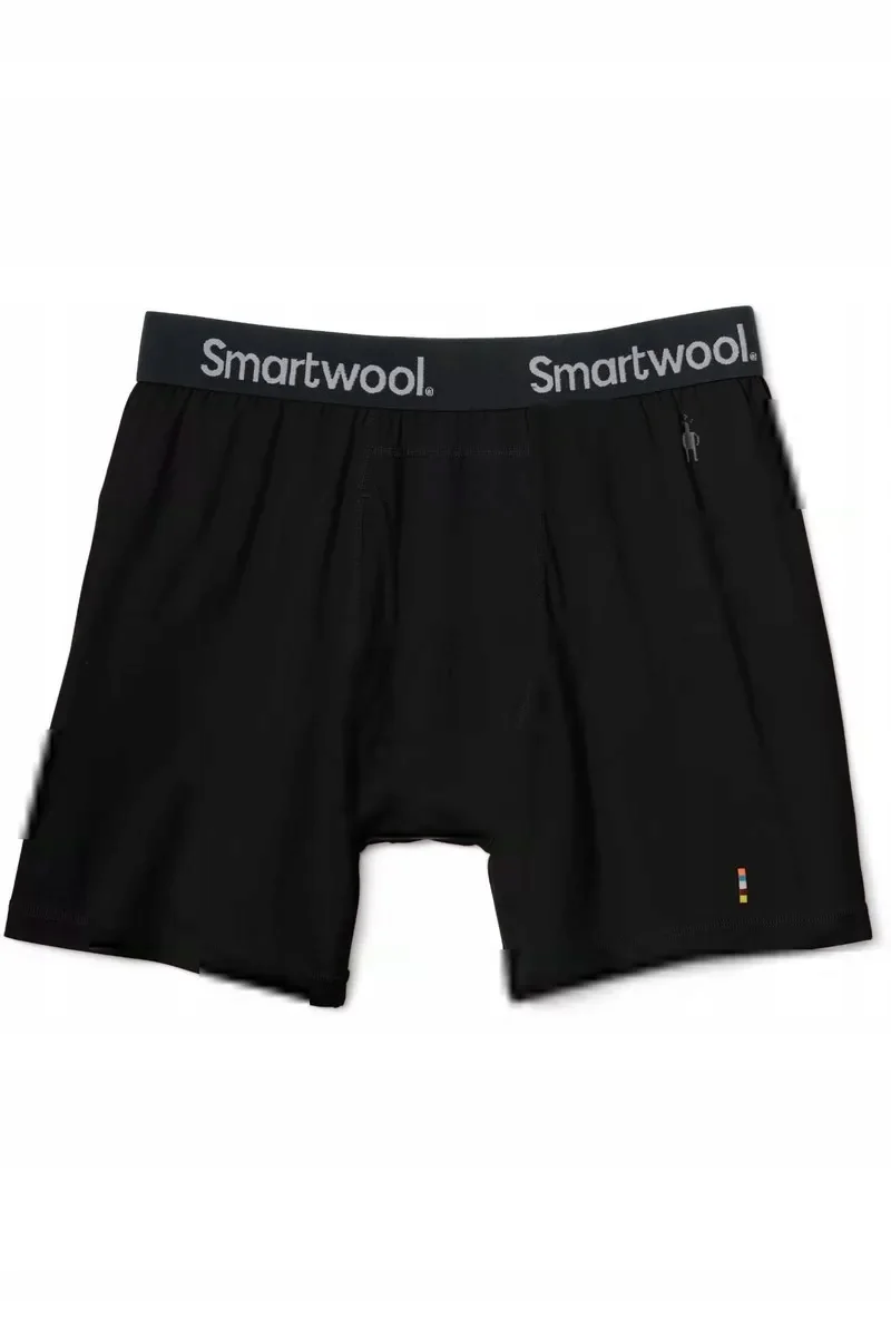 Bokserki termoaktywne Smartwool Merino Boxer Brief Boxed S - czarne