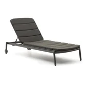 Leżaki ogrodowe - Czarny metalowy leżak ogrodowy Marcona – Kave Home - miniaturka - grafika 1