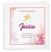 Albumy fotograficzne - Album na zdjęcia z nadrukiem dla dziewczynki z okazji narodzin - miniaturka - grafika 1