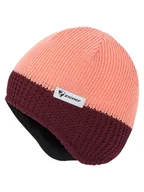 Czapki damskie - Ziener Czapka beanie "Igosch" w kolorze jasnoróżowo-czerwonym - miniaturka - grafika 1