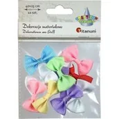 Zabawki kreatywne - Titanum Aplikacje materiałowe kokardki 40 x 25 mm 10 szt. - miniaturka - grafika 1