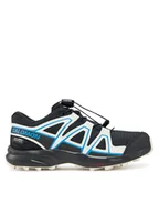 Buty trekkingowe dziecięce - Salomon Trekkingi Speedcross Waterproof L47733700 Czarny - miniaturka - grafika 1