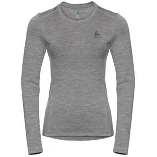 Odlo Suw Top Crew Neck L/S Natural 100% Merin podkoszulka damska, wielokolorowa, m 110811 - Bluzy narciarskie - miniaturka - grafika 1
