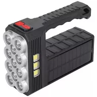 Latarki - Latarka Solarna Przenośna Wielofunkcyjna 2 W 1 Lampa I Szperacz St11 - miniaturka - grafika 1