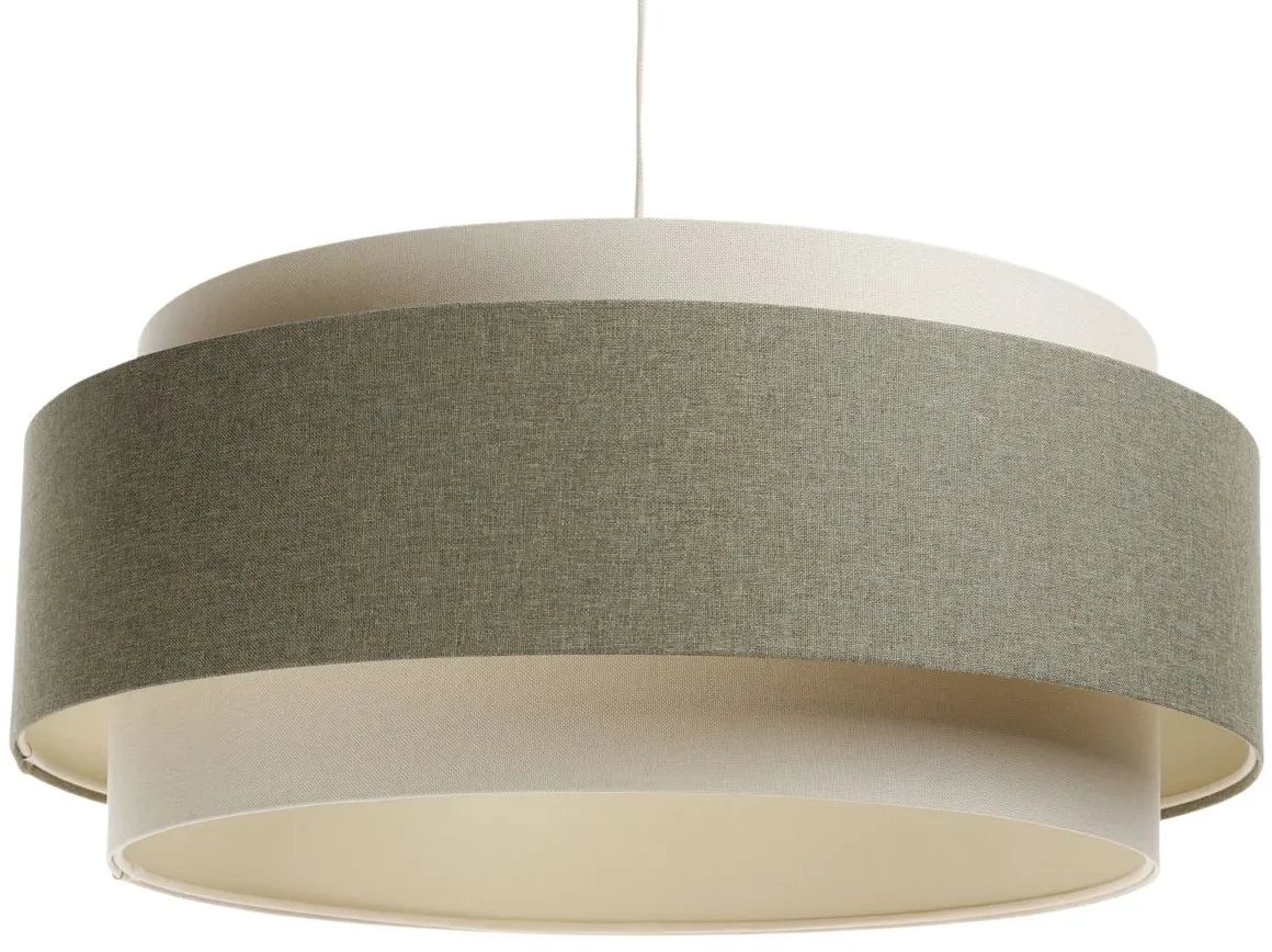 Lampa wisząca ERUTAN DUDU kremowa/zielona BPS KONCEPT