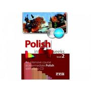Książki obcojęzyczne do nauki języków - Polski w 4 tygodnie dla Anglików. Etap 2 - miniaturka - grafika 1