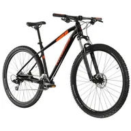 Rowery - Rower górski MTB KROSS Level 1.0 M19 29 cali męski Czarno-pomarańczowy - miniaturka - grafika 1