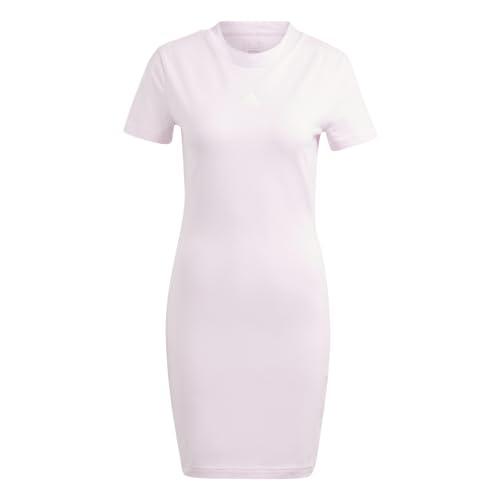 adidas Damska sukienka dopasowana z nadrukiem z recyklingu, S, Przeźroczysty róż, S