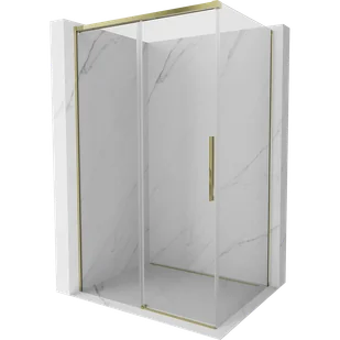 Mexen Rox kabina prysznicowa rozsuwana 90 x 85 cm, transparent, złota - 8C2-090-085-50-00 - Kabiny prysznicowe - miniaturka - grafika 1