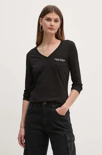 Armani Exchange longsleeve bawełniany kolor czarny 8NYT89 YJG3Z - Bluzki damskie - miniaturka - grafika 1