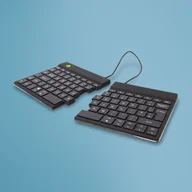 Klawiatury - R-Go Tools Ergonomiczna R-Go Split Break klawiatura, z oprogramowaniem do robienia przerw, QWERTY (UK), Bluetooth, czarna - miniaturka - grafika 1