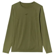 Koszulki sportowe męskie - Męska koszulka termiczna 4F Seamless Underwear M172 Rozmiar: XXL/XXXL / Kolor: oliwkowy - miniaturka - grafika 1