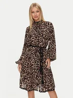 Sukienki - Replay Sukienka codzienna W9113 .000.74994 Brązowy Loose Fit - miniaturka - grafika 1