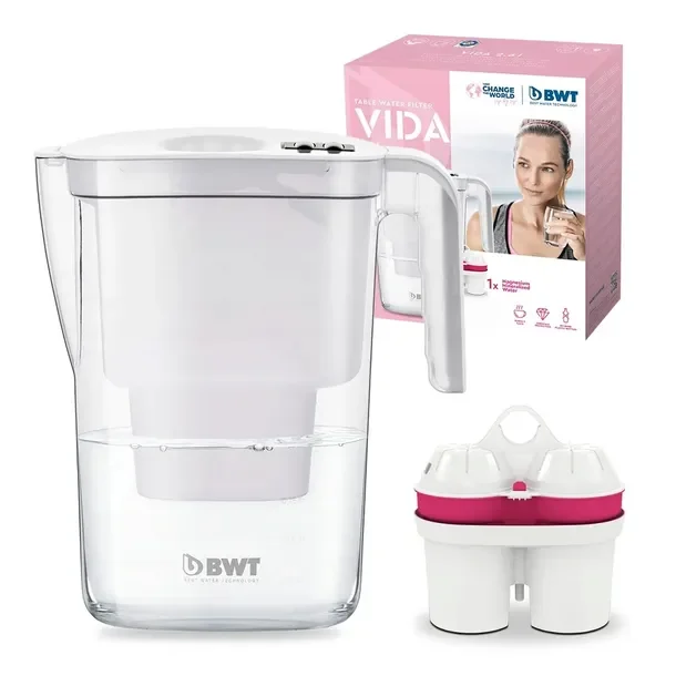 DZBANEK Filtrujący Wodę BWT VIDA 2,6L + WKŁADY Filtry Magnezowe Mg2+ 1+1szt
