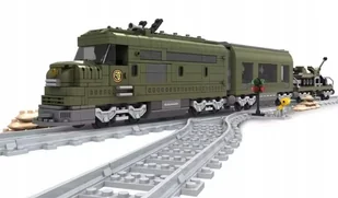 KLOCKI KONSTRUKCYJNE POCIĄG WOJSKOWY ZIELONY 764 ELEMENTY ZESTAW PREZENT - Klocki KLOCKI KONSTRUKCYJNE POCIĄG WOJSKOWY ZIELONY 764 ELEMENTY ZESTAW PREZENT - Klocki - miniaturka - grafika 1
