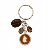 Breloki - Breloczek Kawa Brelok Kawka Kółko - miniaturka - grafika 1