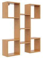 Półki do salonu - Półka ścienna na książki w kolorze olcha D9-E43 - miniaturka - grafika 1