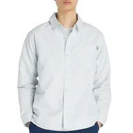 Koszule męskie - Koszula męska New Balance MT53523FRL - niebieska - miniaturka - grafika 1