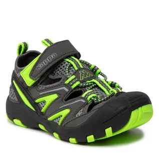 Buty dla chłopców - Sandały Kappa - 260682K Grey/Green 1630 - grafika 1