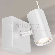 Lampy ścienne - Shilo kinkiet Fussa GU10 biały 7455 - miniaturka - grafika 1