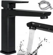 Baterie umywalkowe - Rea Bateria umywalkowa Orix Black Niska B5642 - miniaturka - grafika 1