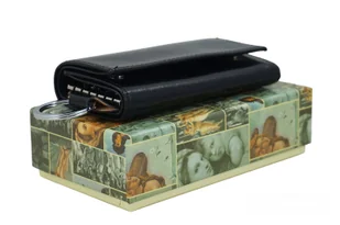 Etui skórzane na klucze / portfel - Czarne - Etui na klucze - miniaturka - grafika 9