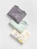Bluzki dla niemowląt - Reserved - Bawełniany t-shirt 3 pack - złamana biel - miniaturka - grafika 1