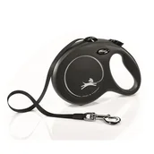 Smycze dla psów - Flexi Smycz automatyczna New Classic, 8 m, czarna, 11731 Trixie - miniaturka - grafika 1