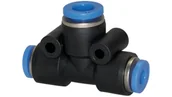 Akcesoria pneumatyczne - PNEUMAT SYSTEM Trójnik wtykowy T redukcyjny z tworzywa sztucznego do węża 2x10/1x12, 138.1012 - miniaturka - grafika 1