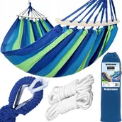 Hamaki - Hamak 2-OSOBOWY ogrodowy 200KG XXL DUŻY 270x150 cm - miniaturka - grafika 1