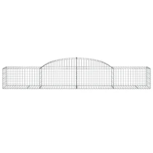 vidaXL Kosze gabionowe, 11 szt, 300x50x40/60 cm, galwanizowane żelazo - Ogrodzenia - miniaturka - grafika 5