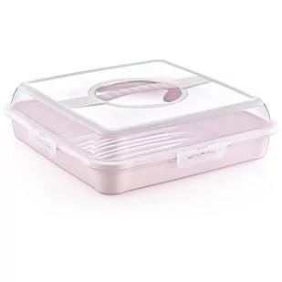 Pojemnik Na Ciasto Party-butler 34,5x34,5x10,5cm Nordic Pink (10664) Lumarko! - Pojemniki kuchenne - miniaturka - grafika 1