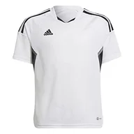 Spodenki damskie - adidas Uniseks dziecięcy Con22 Md JSY Jersey (szorty Sleeve), biały/czarny, 128 - miniaturka - grafika 1