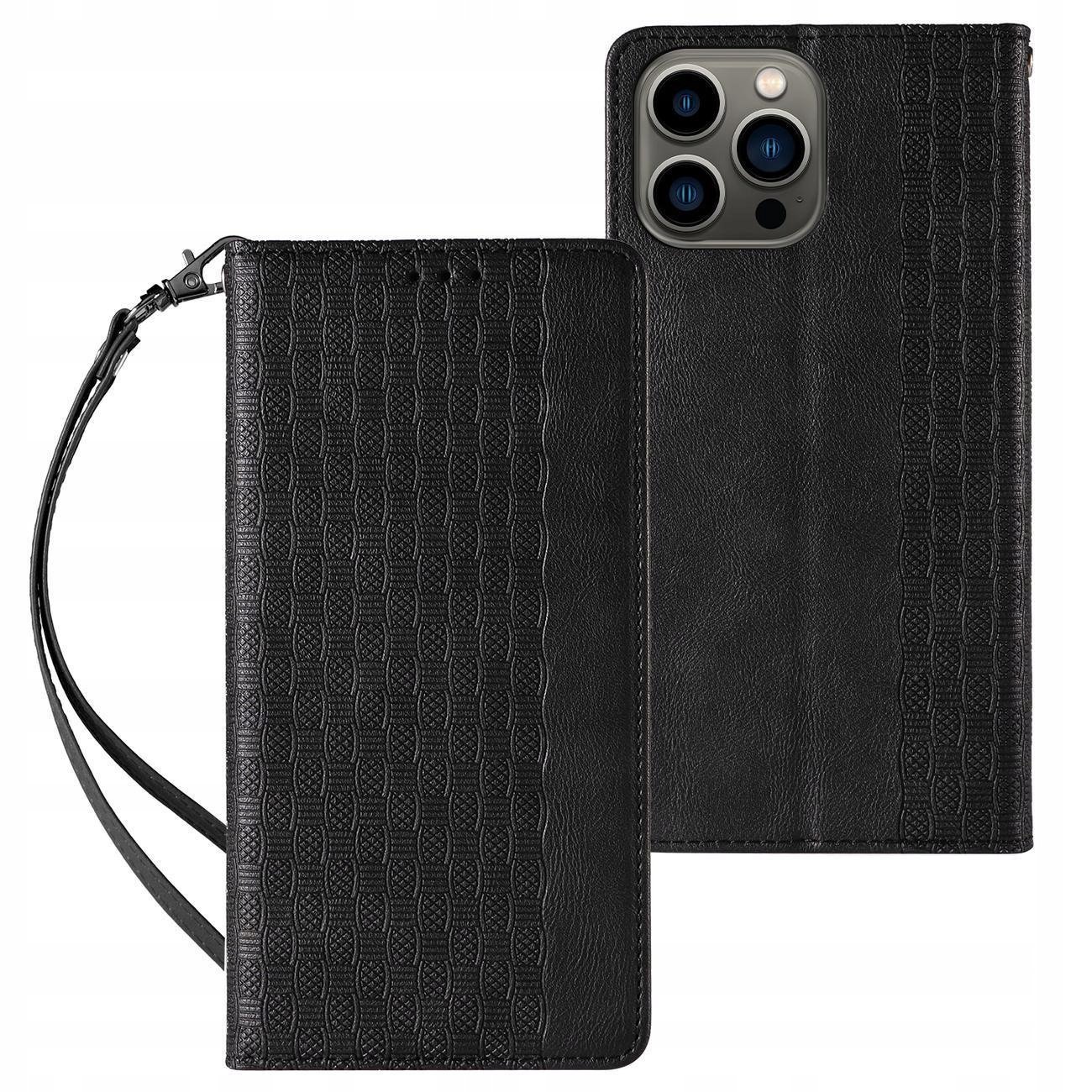 Magnet Strap Case etui do iPhone 13 Pro Max pokrowiec portfel mini smycz