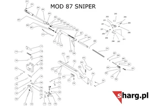 Śruba mocująca kabłąk przednia Hatsan MOD 33 - 155, Dominator 200, Striker, Proxima (777) - Osprzęt do wiatrówek - miniaturka - grafika 13