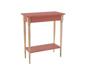 Konsole i sekretarzyki - Konsola Meblowa MAMO z Półką 65x35cm Ciemny Koralowy - miniaturka - grafika 1